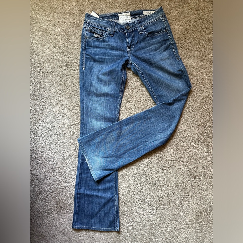 Jimmy Taverniti So - Low Rise Bootcut Jeans size 27. Rose 18